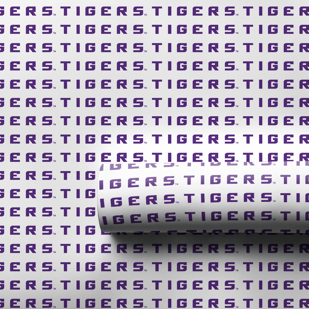 Purple Tigers Pride - Wrapping Paper - Aspen & Arlo