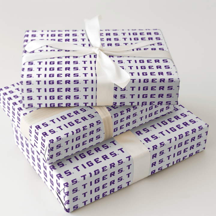 Purple Tigers Pride - Wrapping Paper - Aspen & Arlo