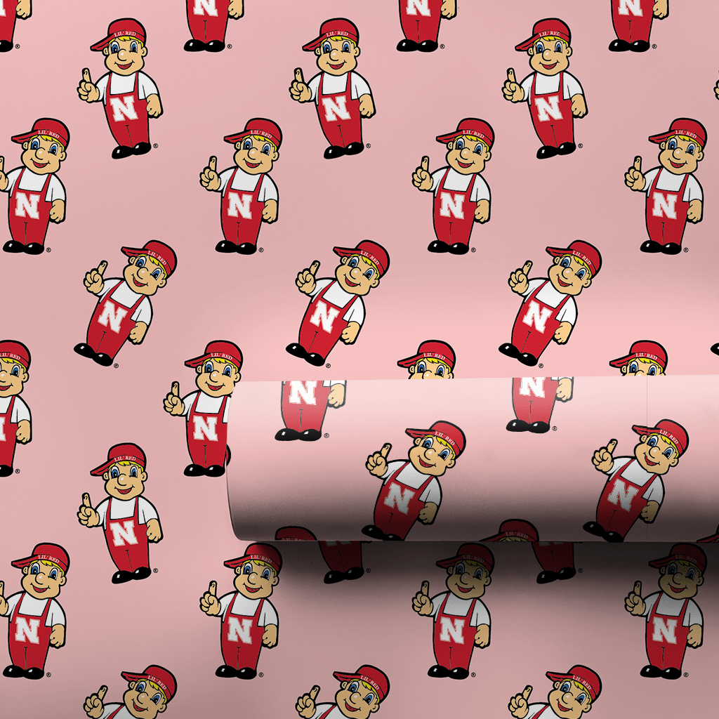 Lil Husker Pink - Wrapping Paper - Aspen & Arlo