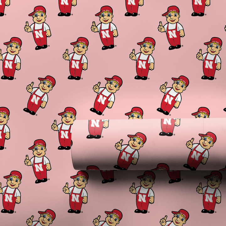 Lil Husker Pink - Wrapping Paper - Aspen & Arlo