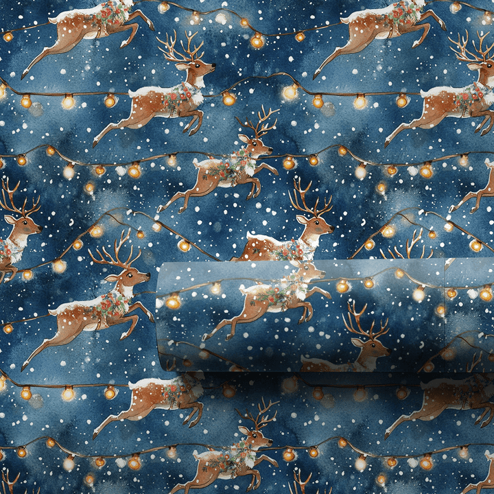 Nightly Sleigh - Wrapping Paper - Aspen & Arlo