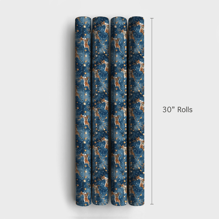 Nightly Sleigh - Wrapping Paper - Aspen & Arlo