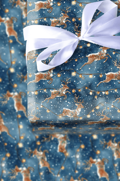 Nightly Sleigh - Wrapping Paper - Aspen & Arlo