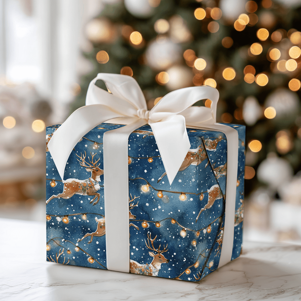 Nightly Sleigh - Wrapping Paper - Aspen & Arlo