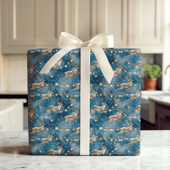 Nightly Sleigh - Wrapping Paper - Aspen & Arlo