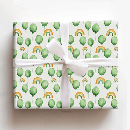A Party for Green - Wrapping Paper - Aspen & Arlo