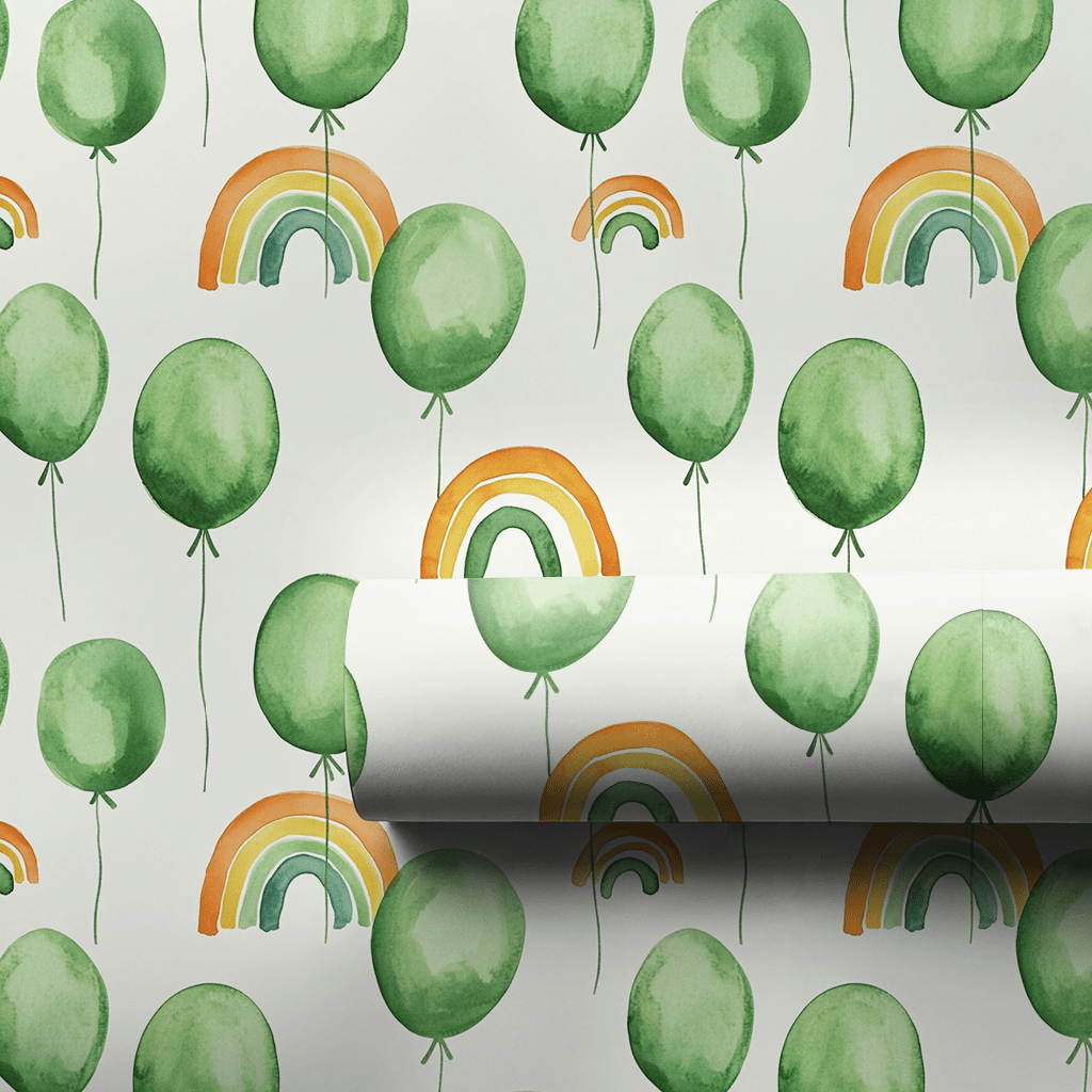 A Party for Green - Wrapping Paper - Aspen & Arlo
