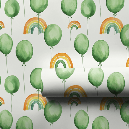 A Party for Green - Wrapping Paper - Aspen & Arlo