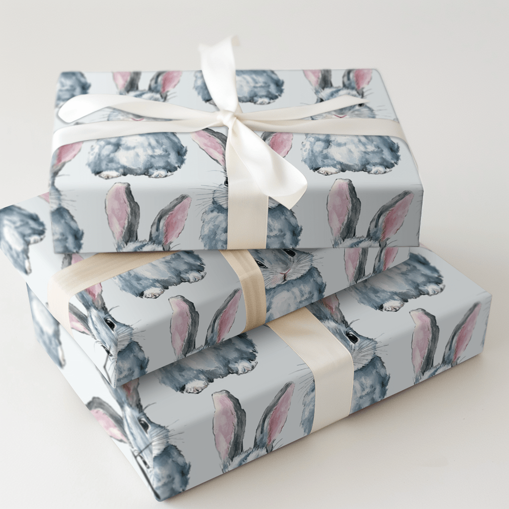 Misty Morning Bunny - Wrapping Paper - Aspen & Arlo