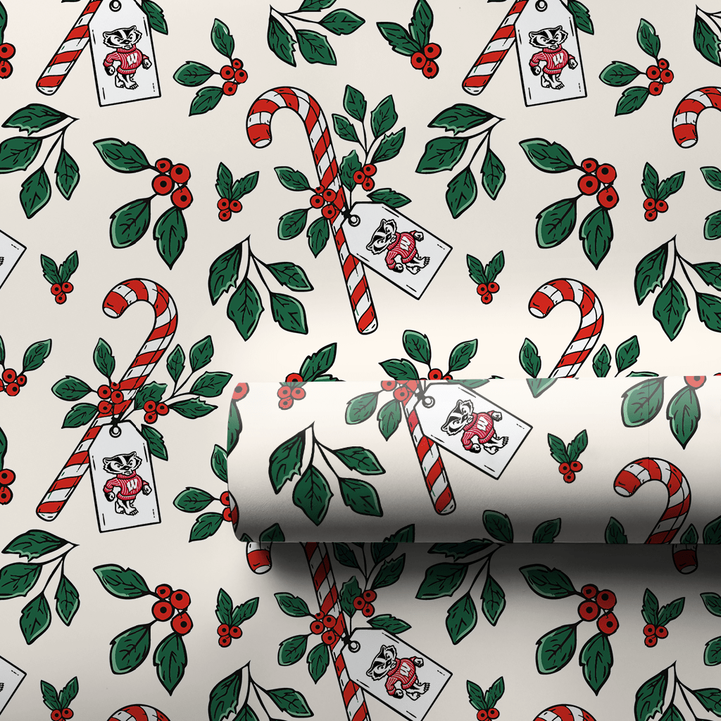 Peppermint Wisconsin - Wrapping Paper - Aspen & Arlo