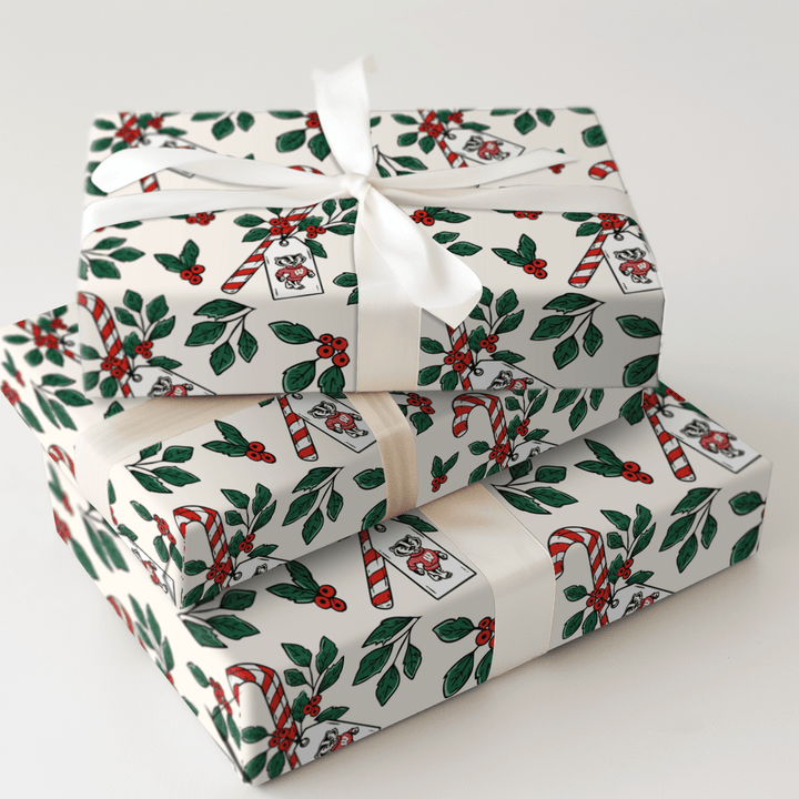 Peppermint Wisconsin - Wrapping Paper - Aspen & Arlo