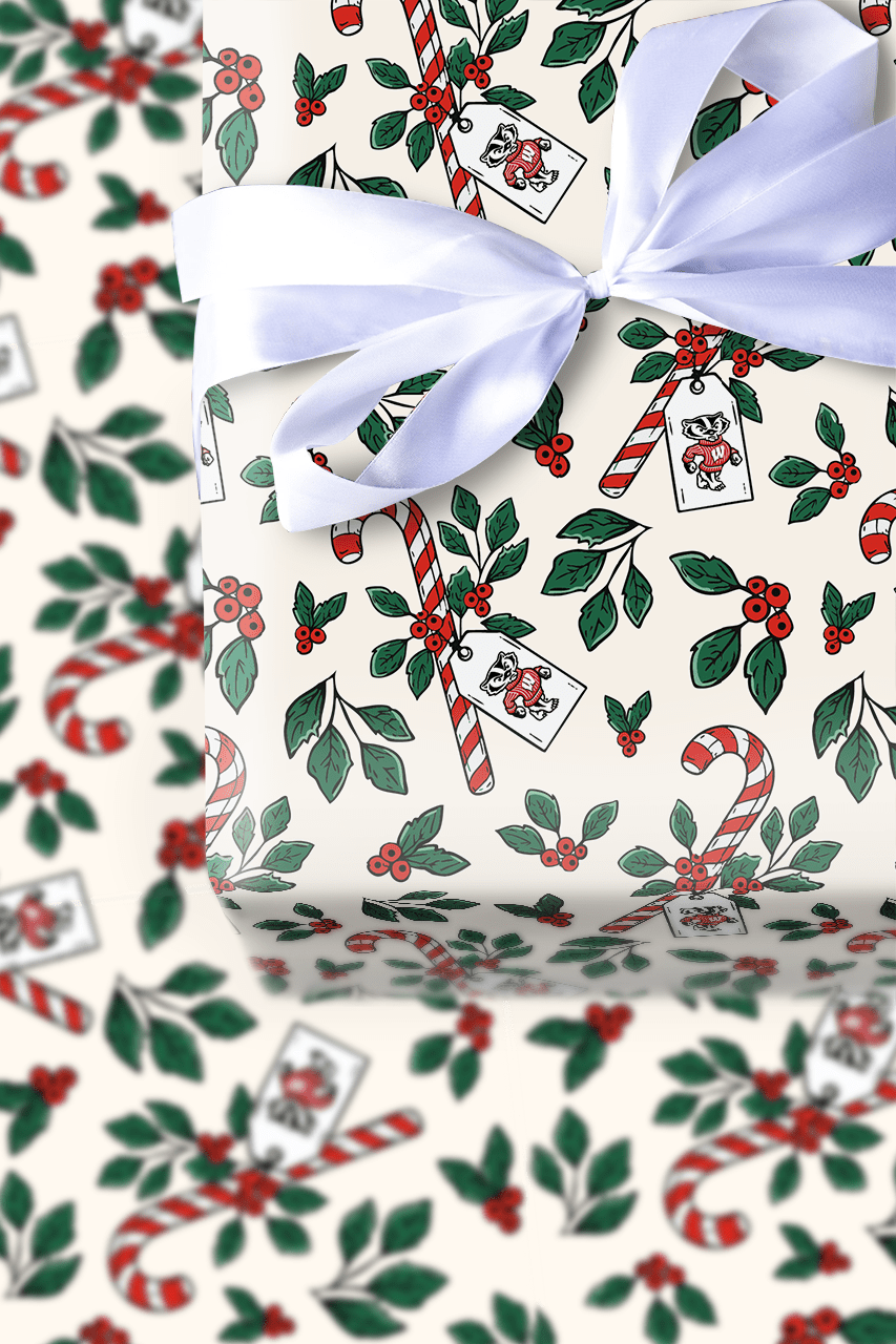 Peppermint Wisconsin - Wrapping Paper - Aspen & Arlo