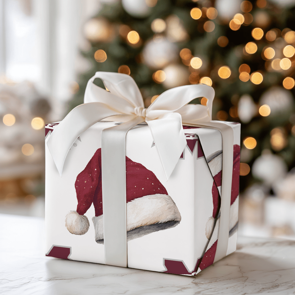 Merry Maroon Magical - Wrapping Paper - Aspen & Arlo