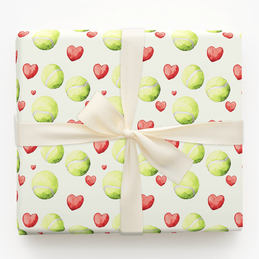 My Tennis Valentine - Wrapping Paper - Aspen & Arlo