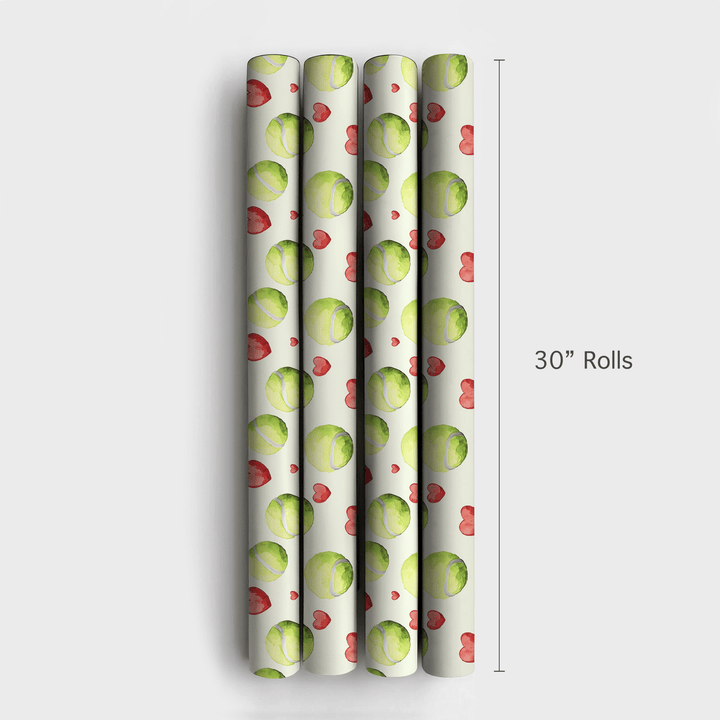 My Tennis Valentine - Wrapping Paper - Aspen & Arlo