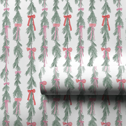 Bow Garland - Wrapping Paper - Aspen & Arlo