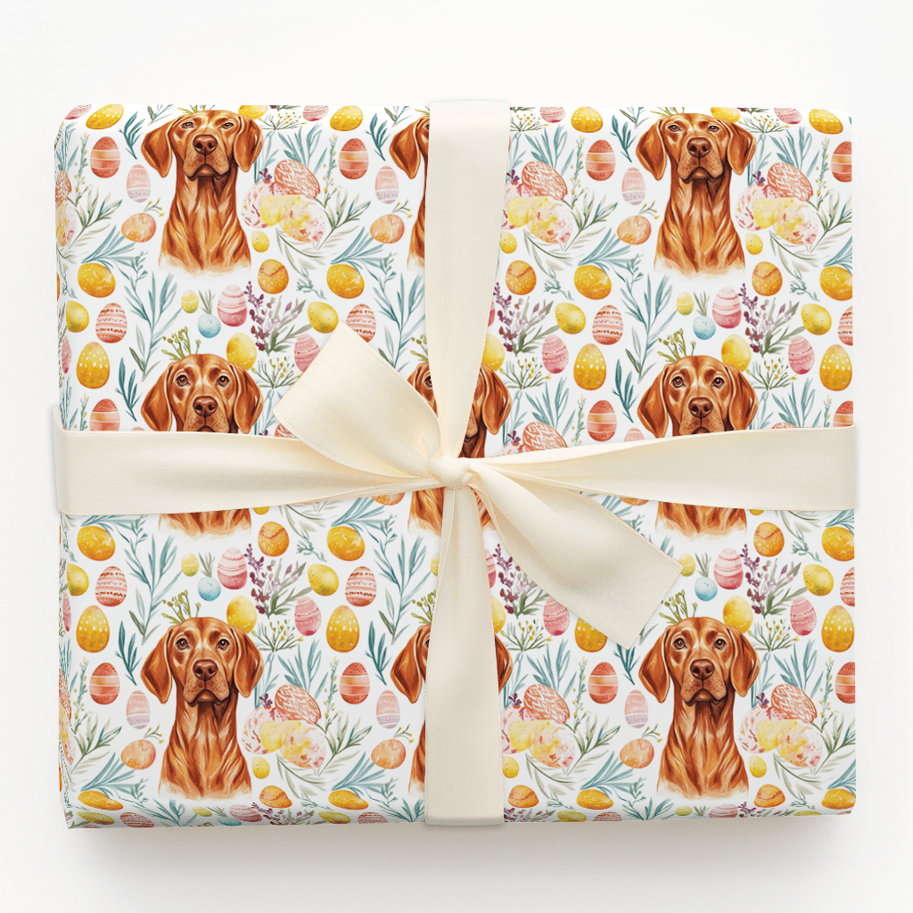 Easter Eggs with the Vizsla - Wrapping Paper - Aspen & Arlo