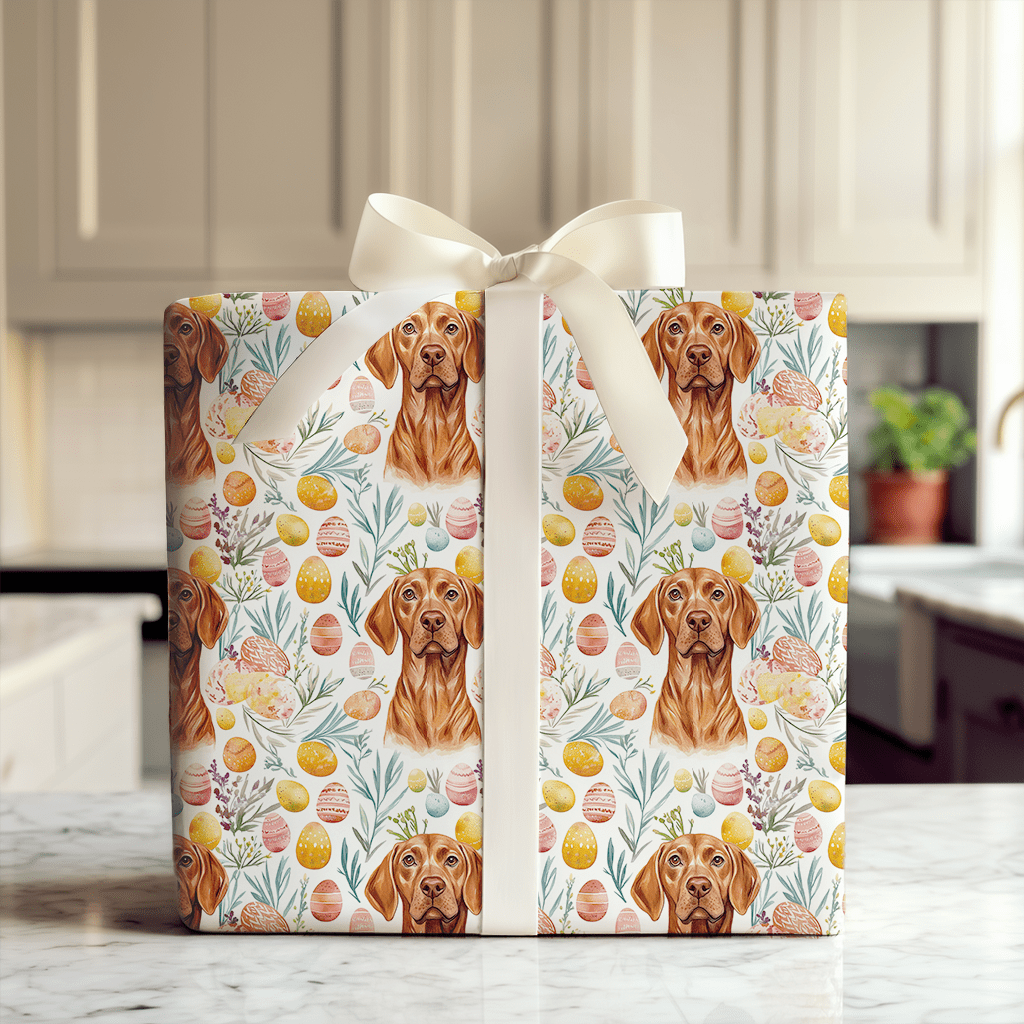 Easter Eggs with the Vizsla - Wrapping Paper - Aspen & Arlo