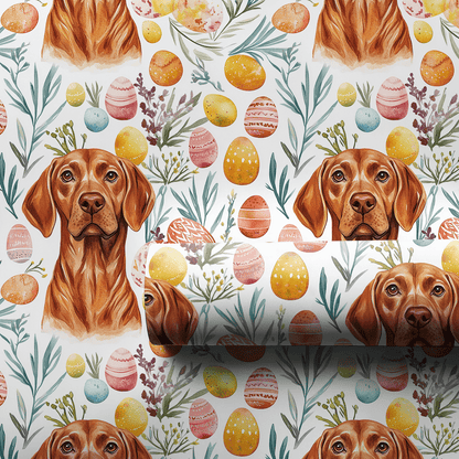 Easter Eggs with the Vizsla - Wrapping Paper - Aspen & Arlo