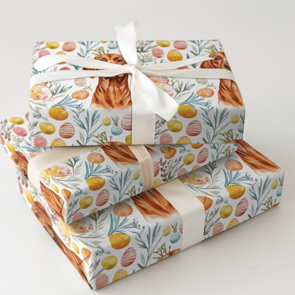 Easter Eggs with the Vizsla - Wrapping Paper - Aspen & Arlo