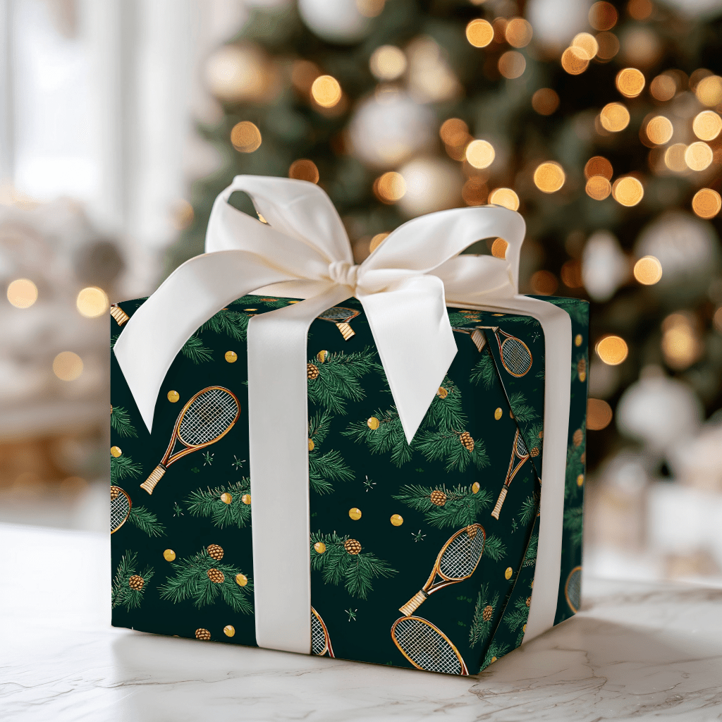 Evergreen Racket - Wrapping Paper - Aspen & Arlo