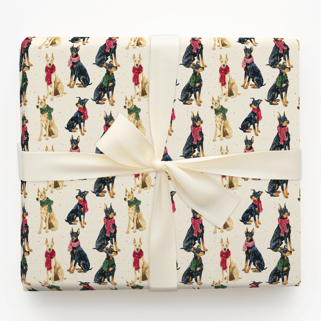 Doberman Wonderland - Wrapping Paper - Aspen & Arlo