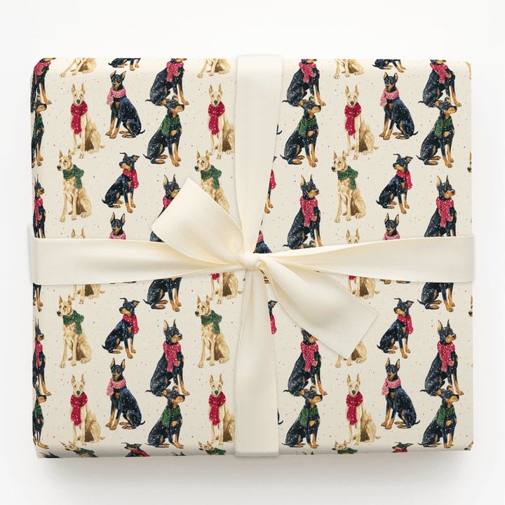 Doberman Wonderland - Wrapping Paper - Aspen & Arlo
