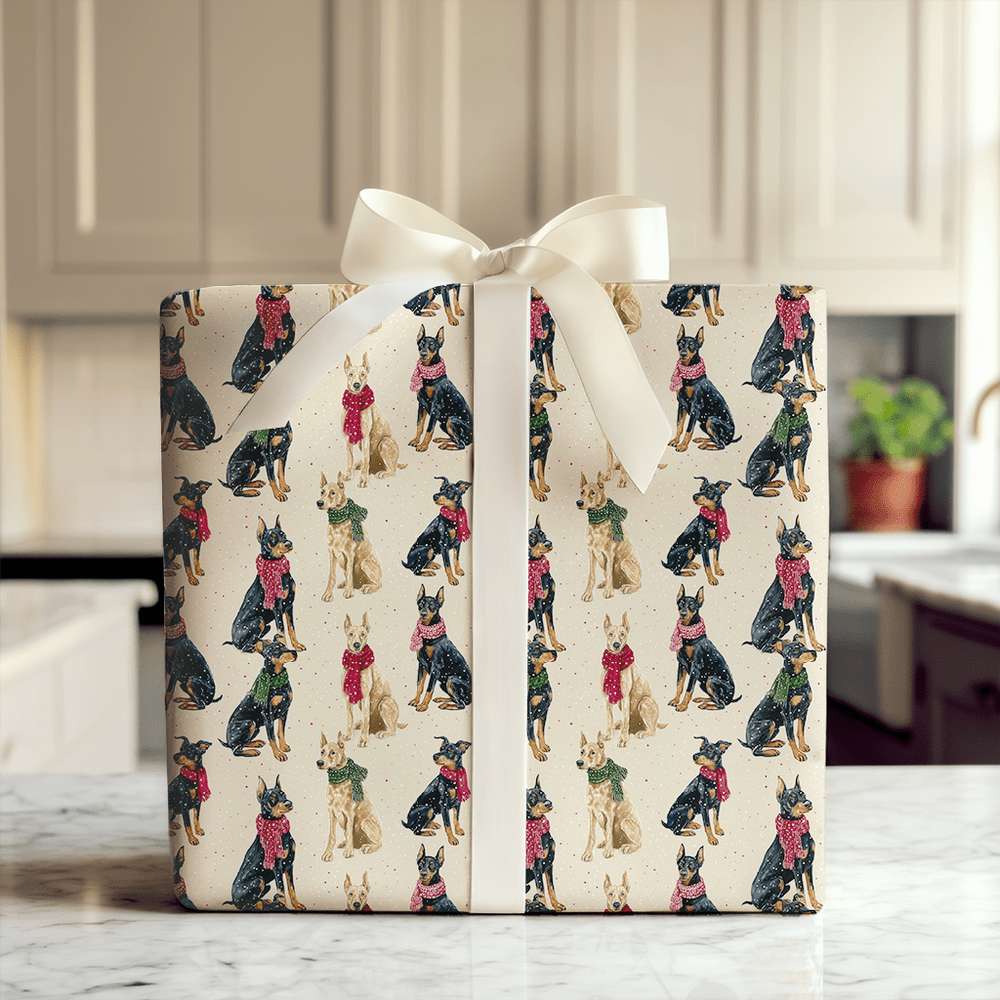 Doberman Wonderland - Wrapping Paper - Aspen & Arlo