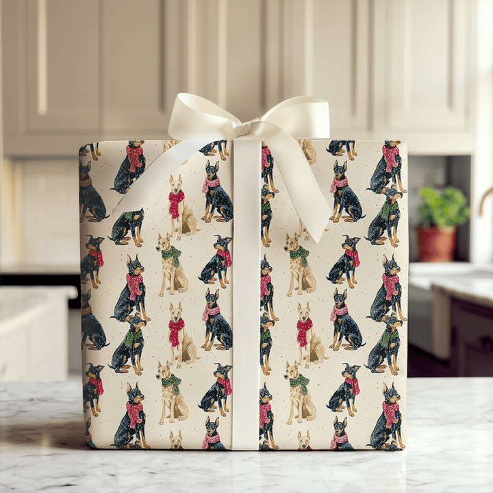 Doberman Wonderland - Wrapping Paper - Aspen & Arlo