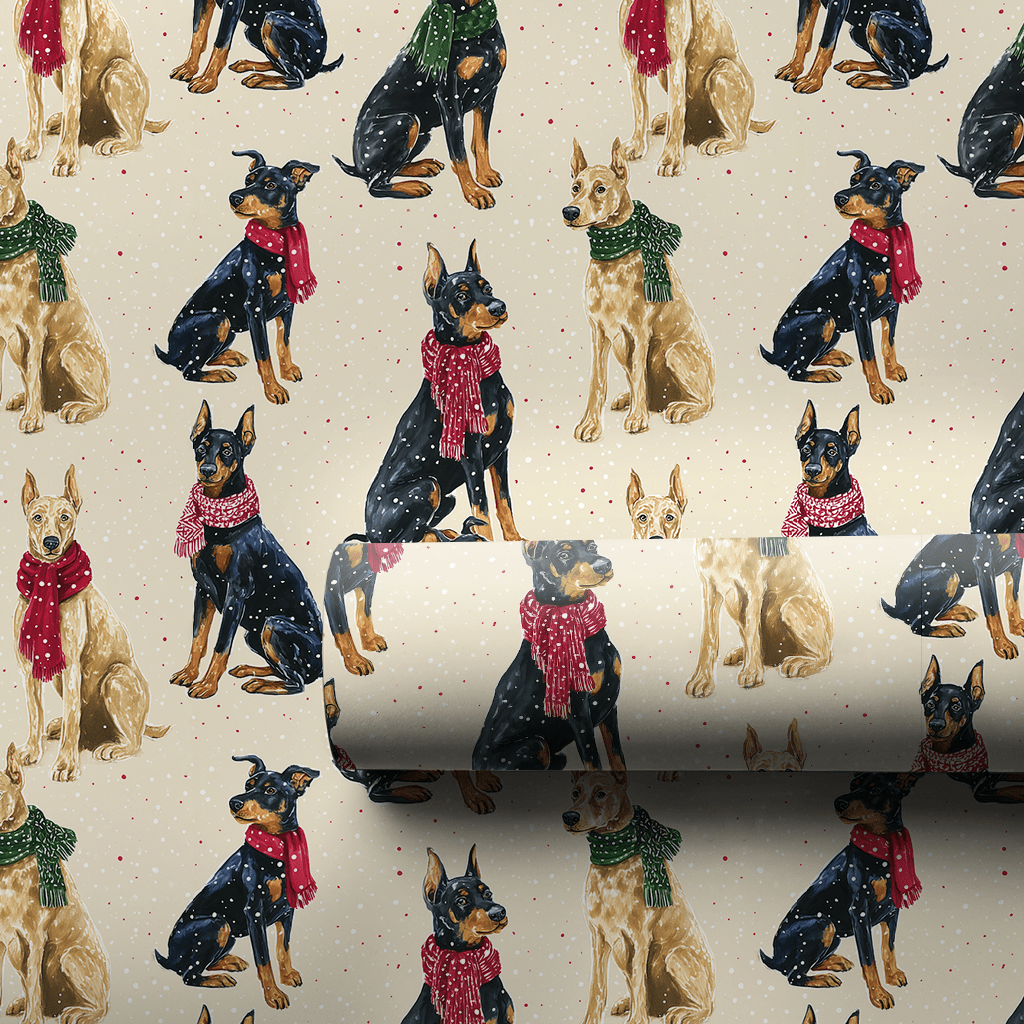 Doberman Wonderland - Wrapping Paper - Aspen & Arlo