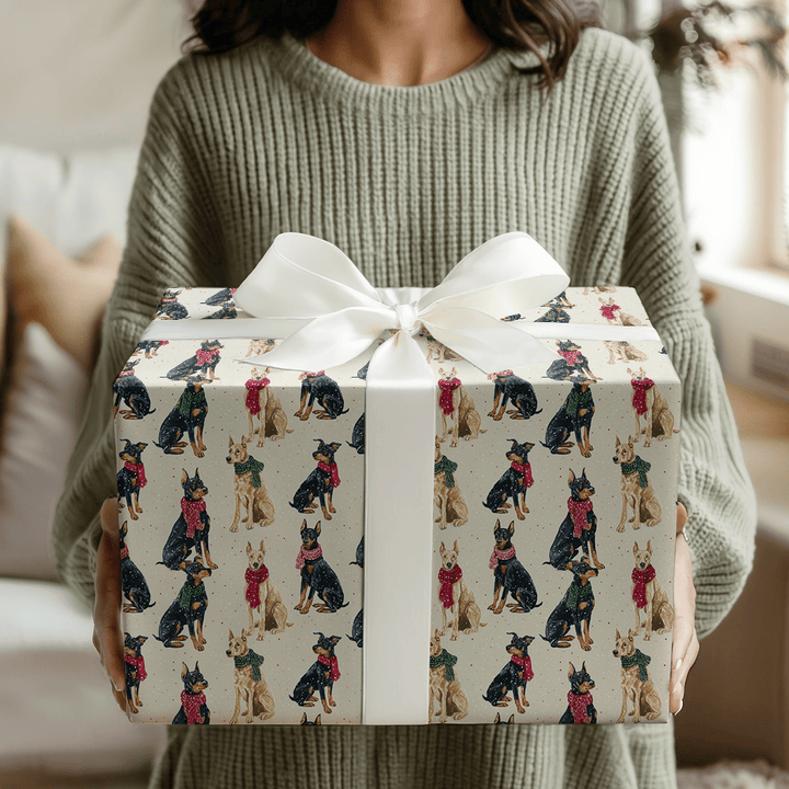 Doberman Wonderland - Wrapping Paper - Aspen & Arlo