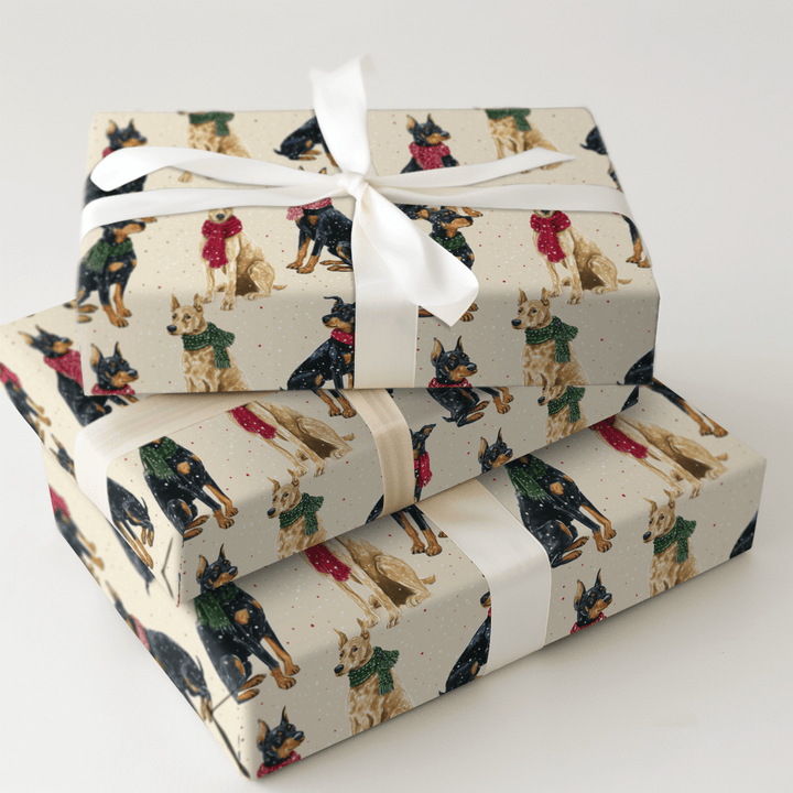 Doberman Wonderland - Wrapping Paper - Aspen & Arlo