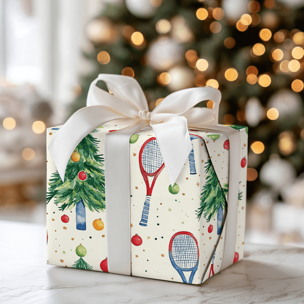 Tinsel and Tennis - Wrapping Paper - Aspen & Arlo