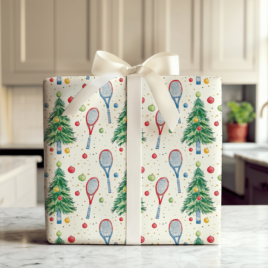 Tinsel and Tennis - Wrapping Paper - Aspen & Arlo