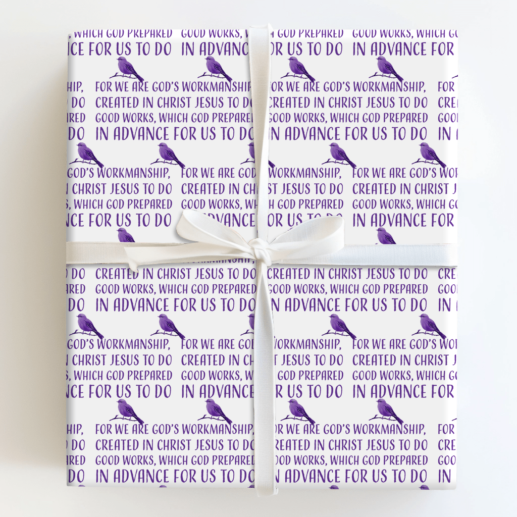 Created in Christ - Wrapping Paper - Aspen & Arlo