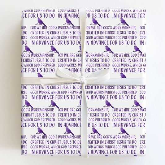 Created in Christ - Wrapping Paper - Aspen & Arlo