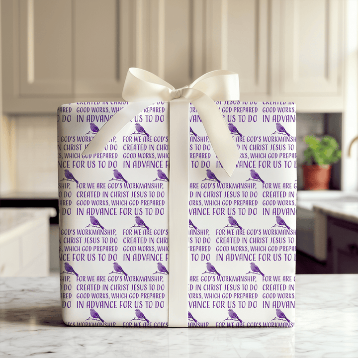 Created in Christ - Wrapping Paper - Aspen & Arlo