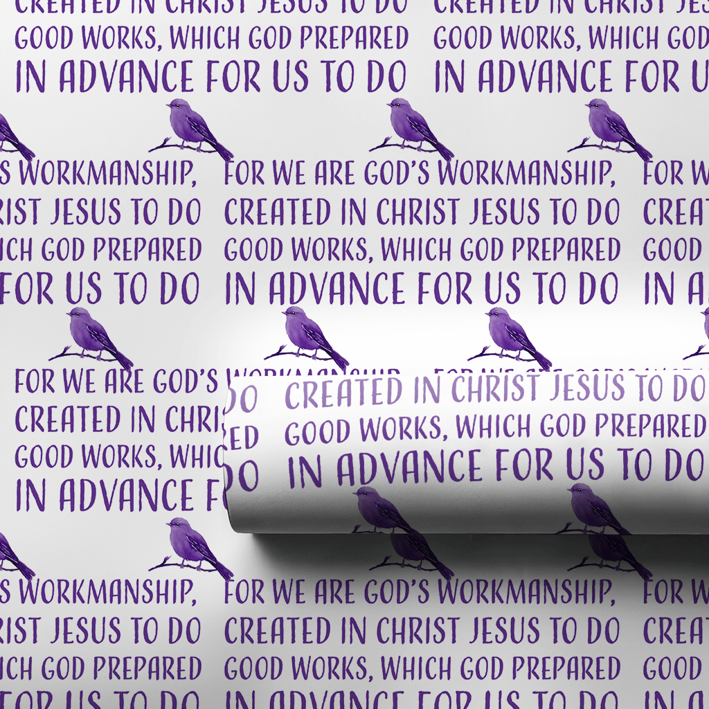 Created in Christ - Wrapping Paper - Aspen & Arlo