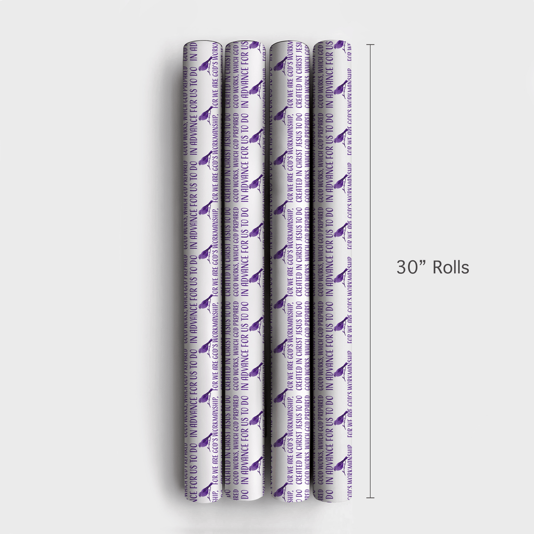 Created in Christ - Wrapping Paper - Aspen & Arlo
