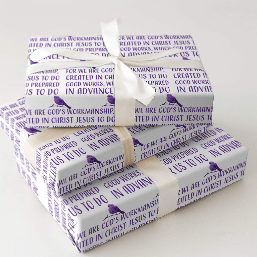 Created in Christ - Wrapping Paper - Aspen & Arlo