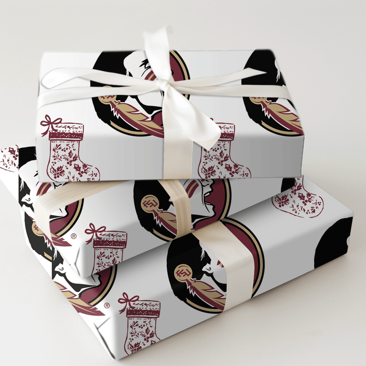 FSU Stocking - Wrapping Paper - Aspen & Arlo