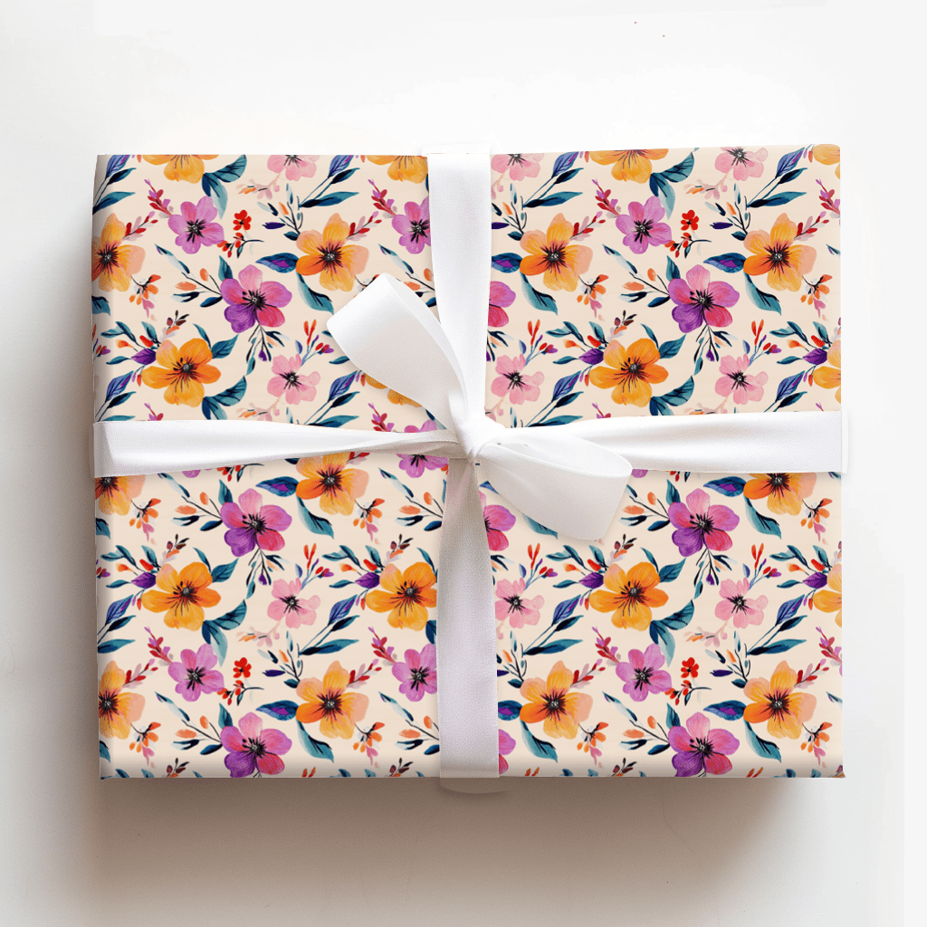 Blooming Softly - Wrapping Paper - Aspen & Arlo
