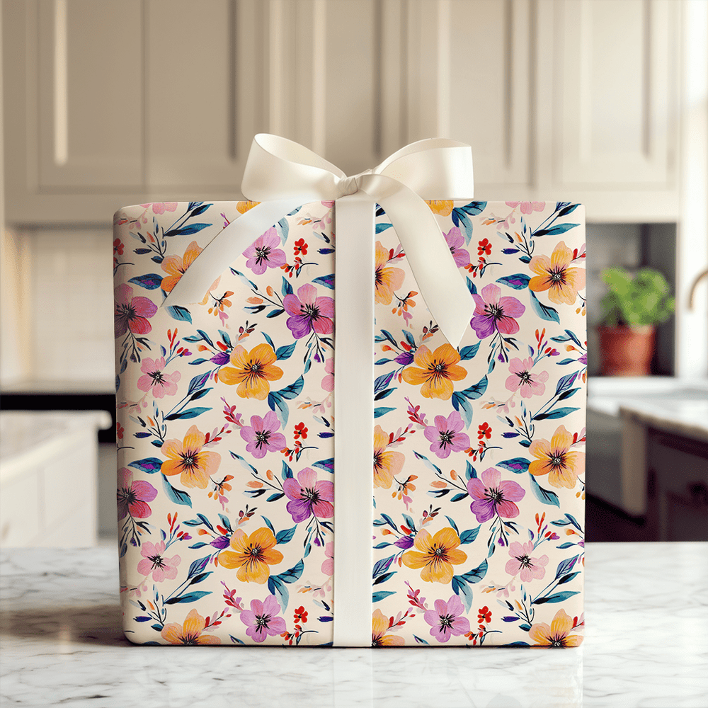 Blooming Softly - Wrapping Paper - Aspen & Arlo