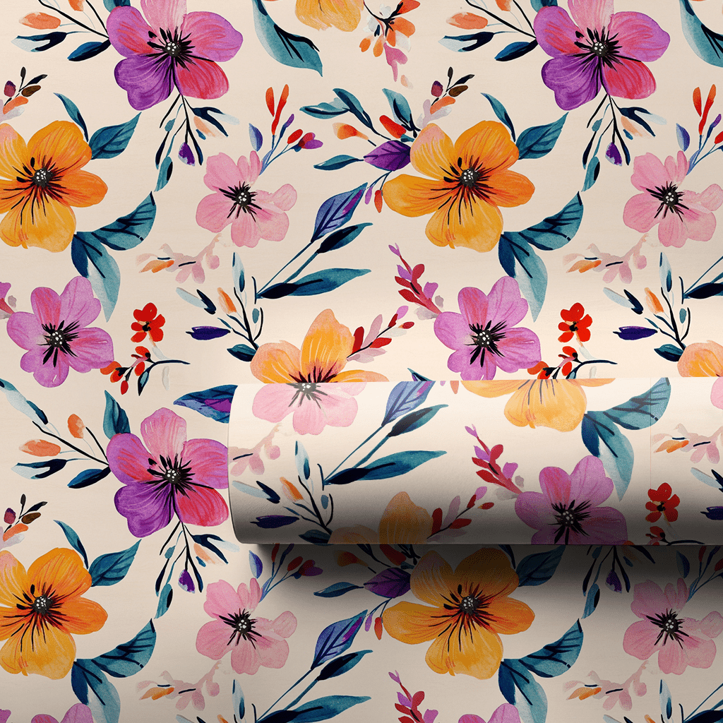 Blooming Softly - Wrapping Paper - Aspen & Arlo