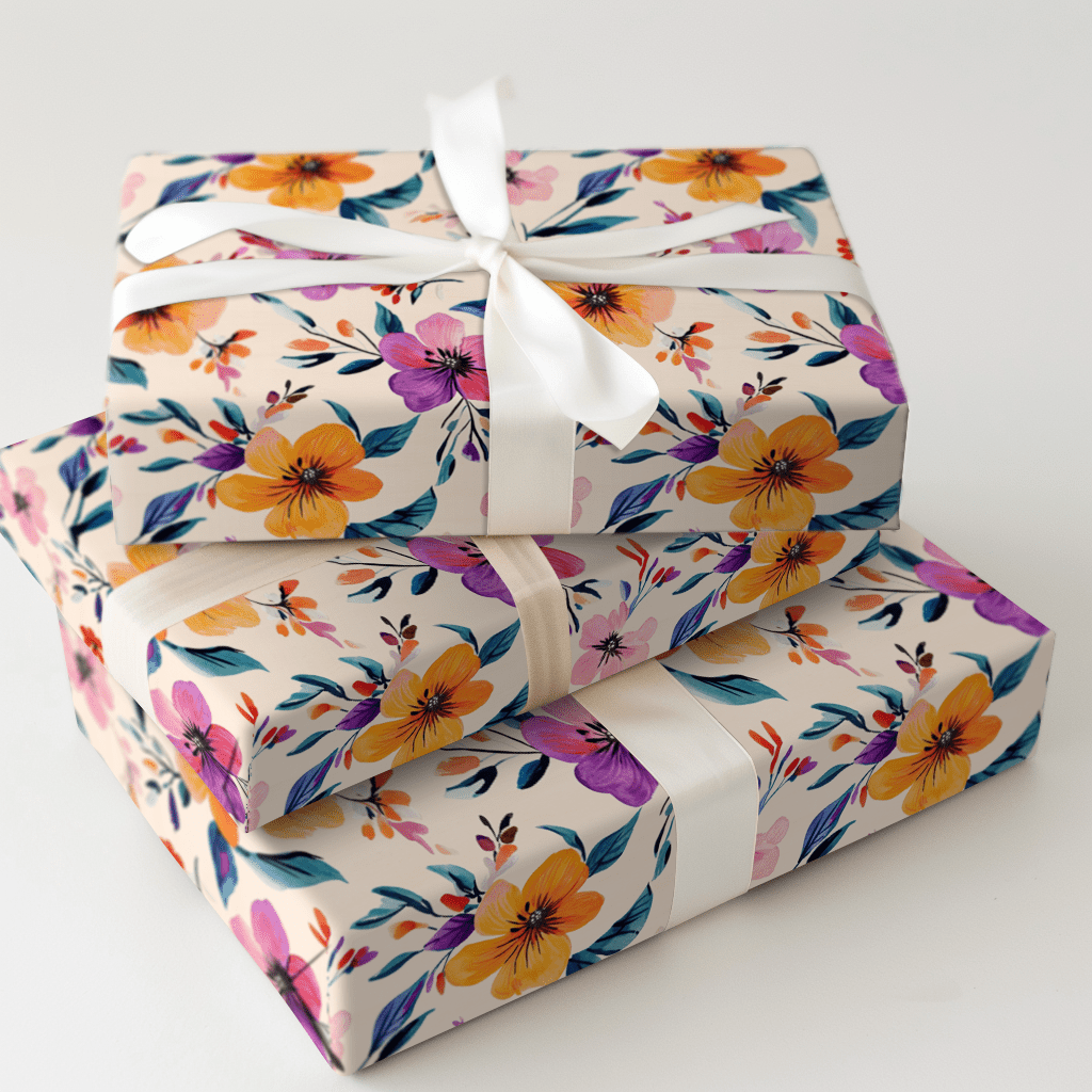 Blooming Softly - Wrapping Paper - Aspen & Arlo