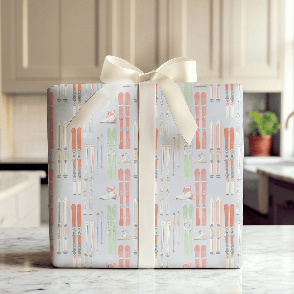 Ski Rack - Wrapping Paper - Aspen & Arlo