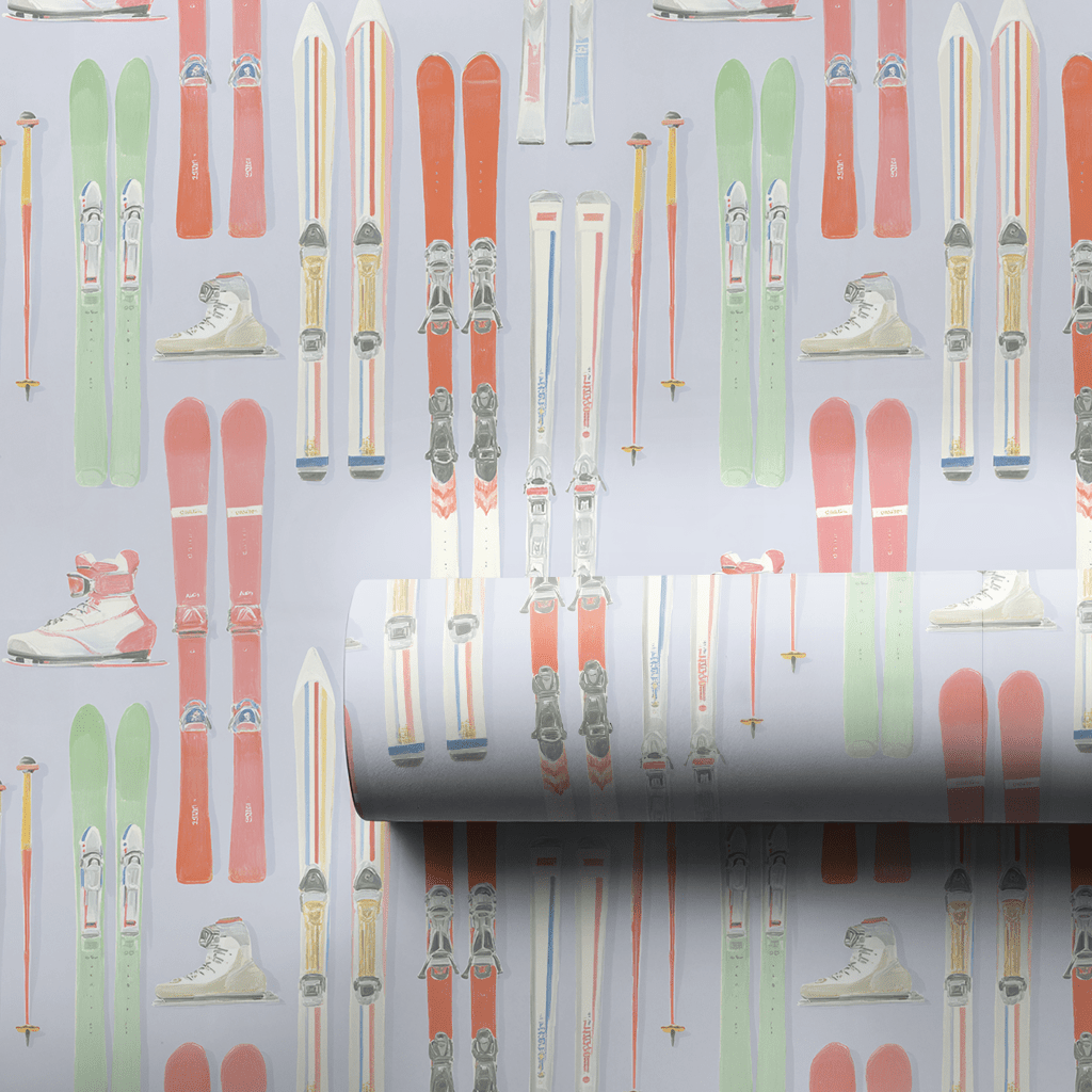 Ski Rack - Wrapping Paper - Aspen & Arlo