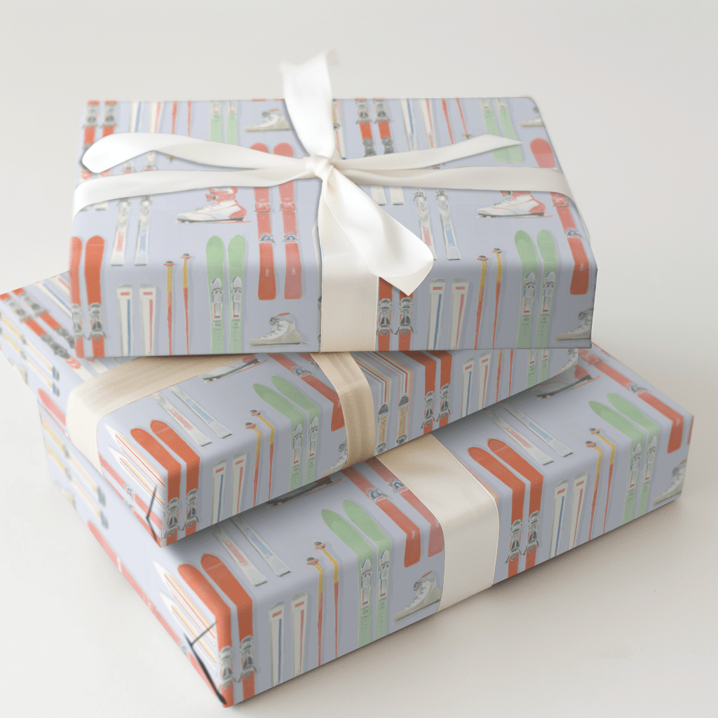 Ski Rack - Wrapping Paper - Aspen & Arlo