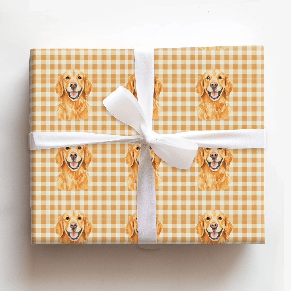 Golden Hour Fetch - Wrapping Paper - Aspen & Arlo
