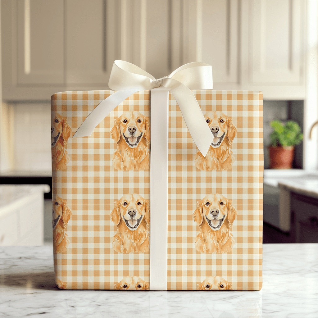 Golden Hour Fetch - Wrapping Paper - Aspen & Arlo